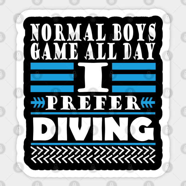 Scuba diving mask gift coral funny saying Sticker by FindYourFavouriteDesign